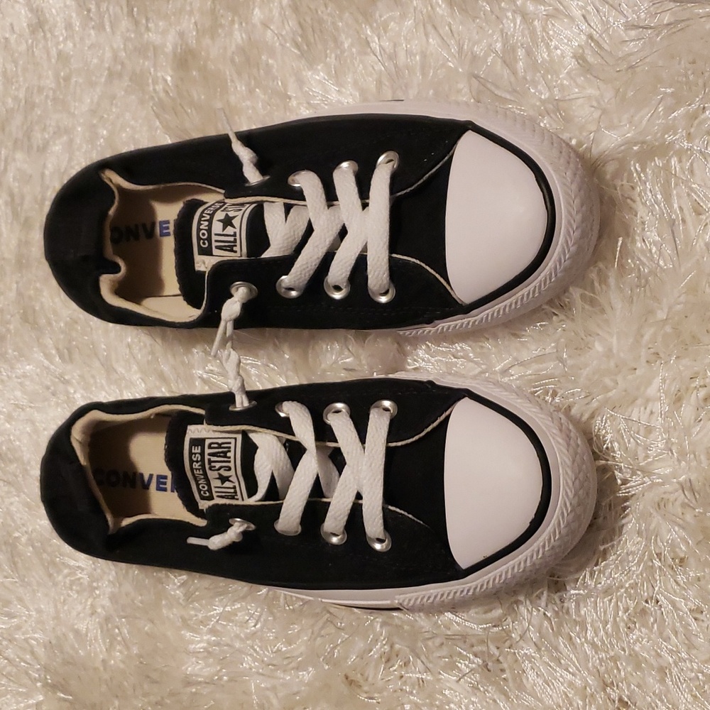 Converse Black & White, low cut, Shoreline slip-ons